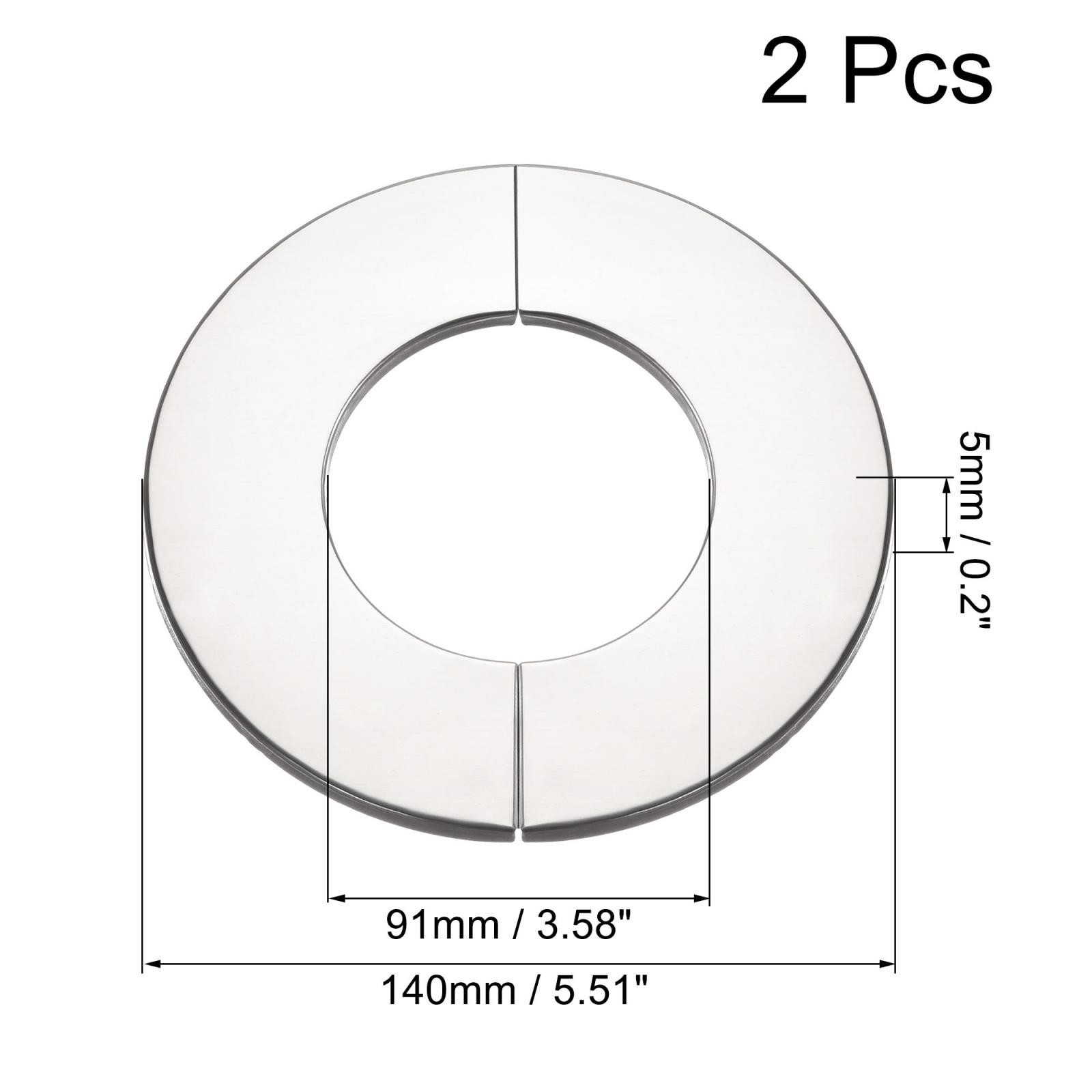 Wall split flange, round coating plate diameter 90mm
