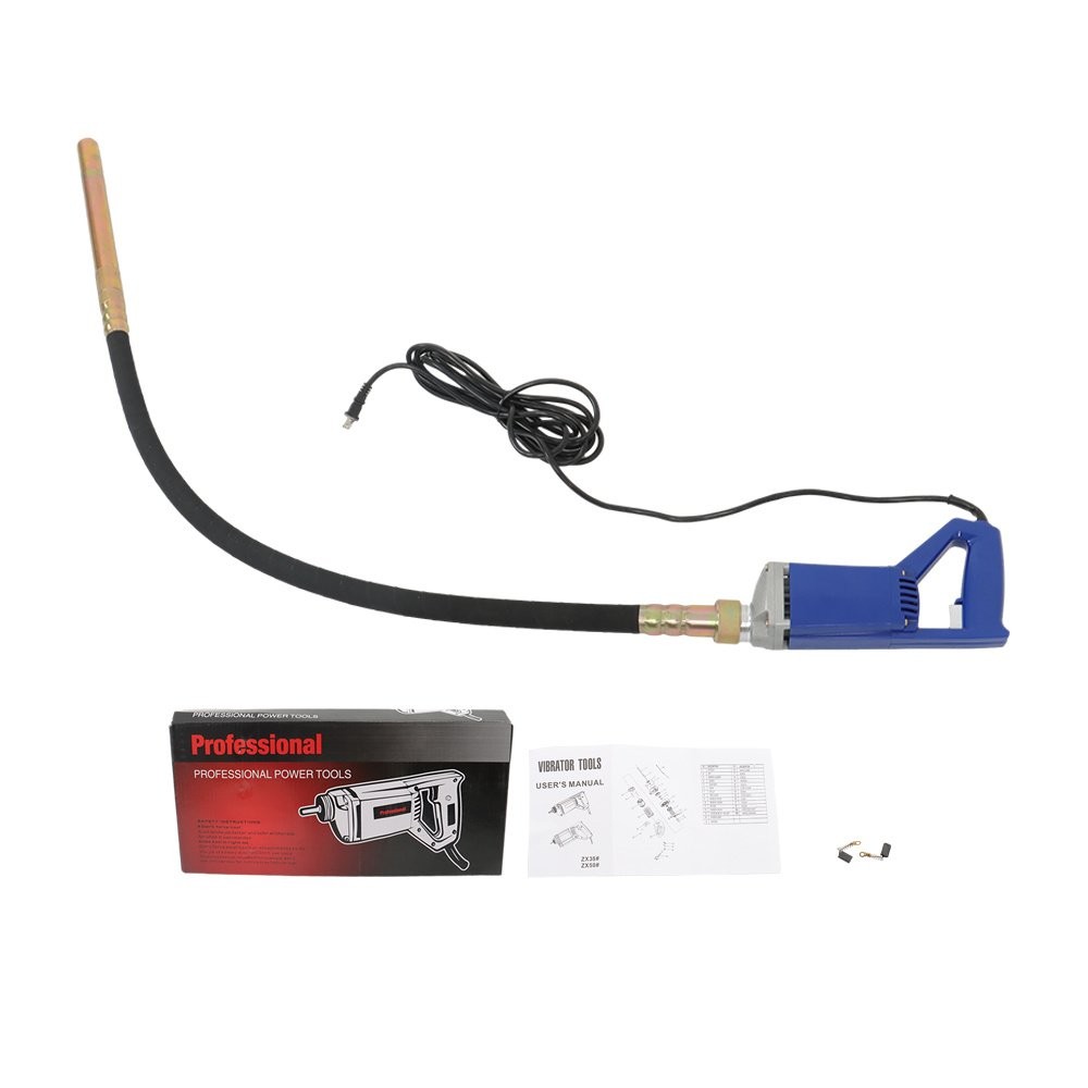 Portable Electric Concrete Vibrator 1500W Cement Concrete Construction Tool Blue