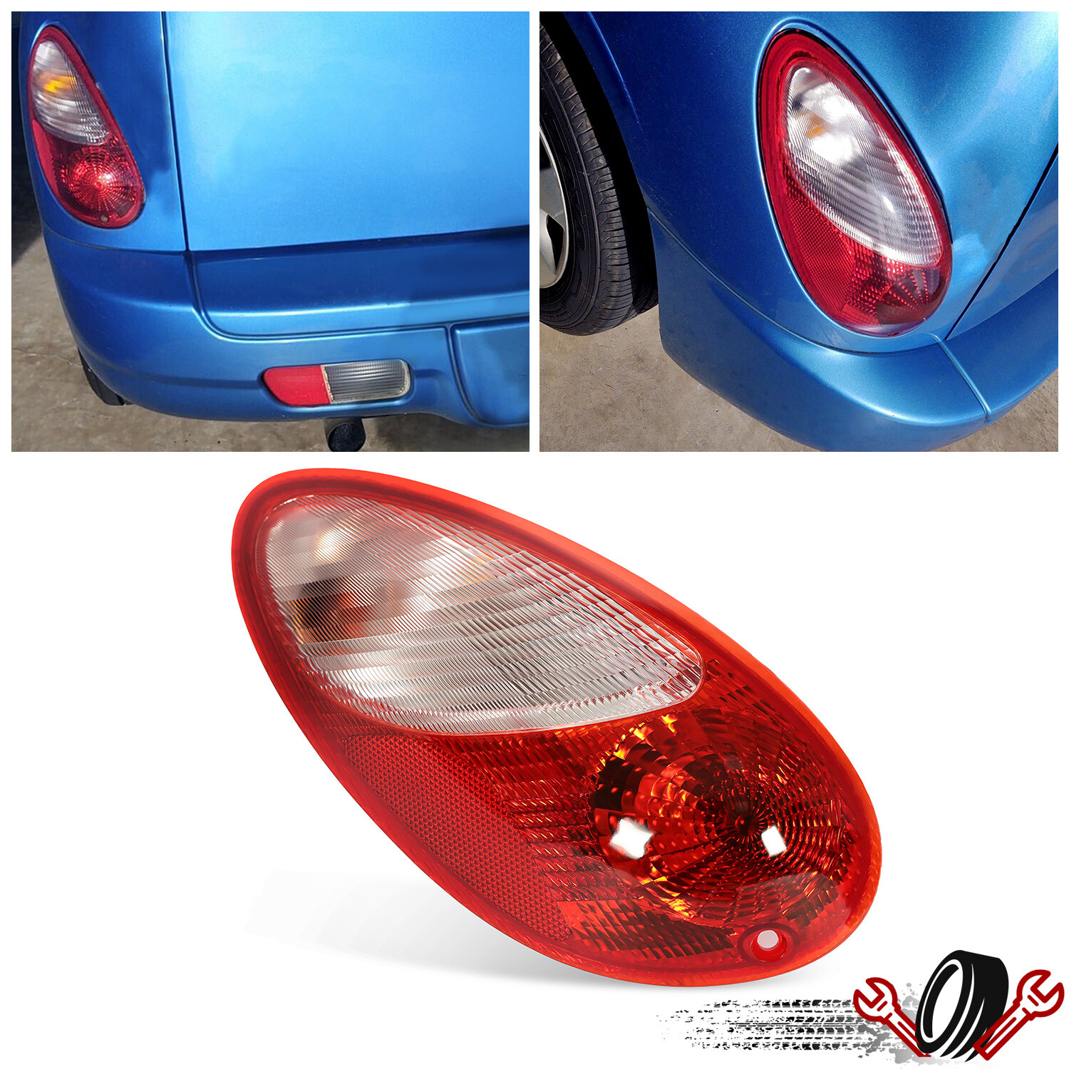 Tail Light Taillamp Driver Side LH w/Bulb(s) For 2006-2010 Chrysler PT Cruiser