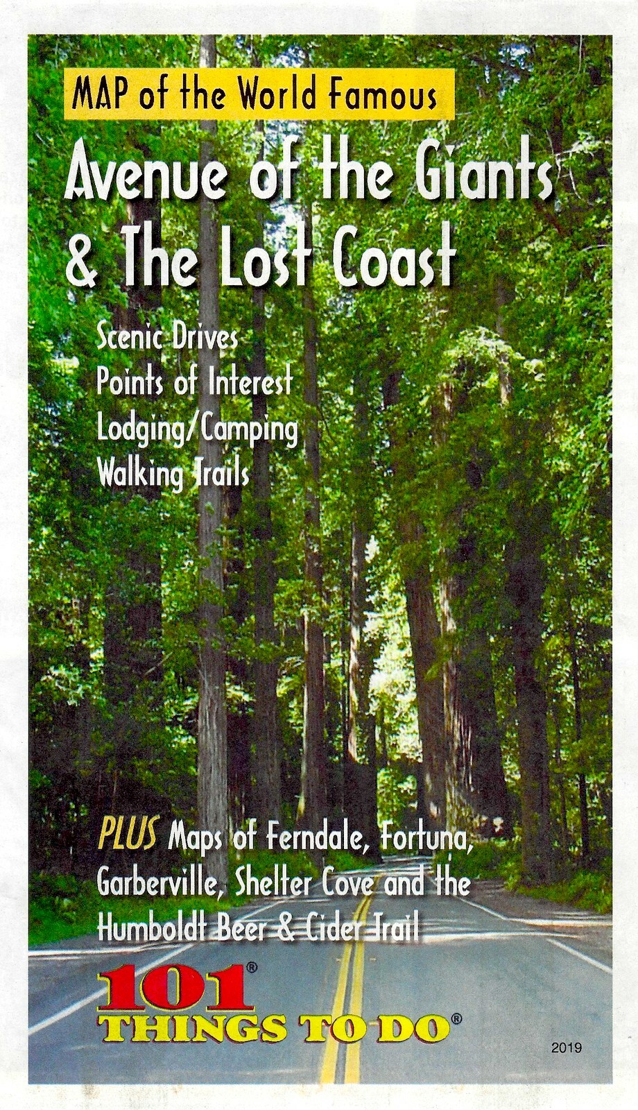 101 Things to Do, Avenue of the Giants Redwoods & Lost Coast Guide & Map, Califo