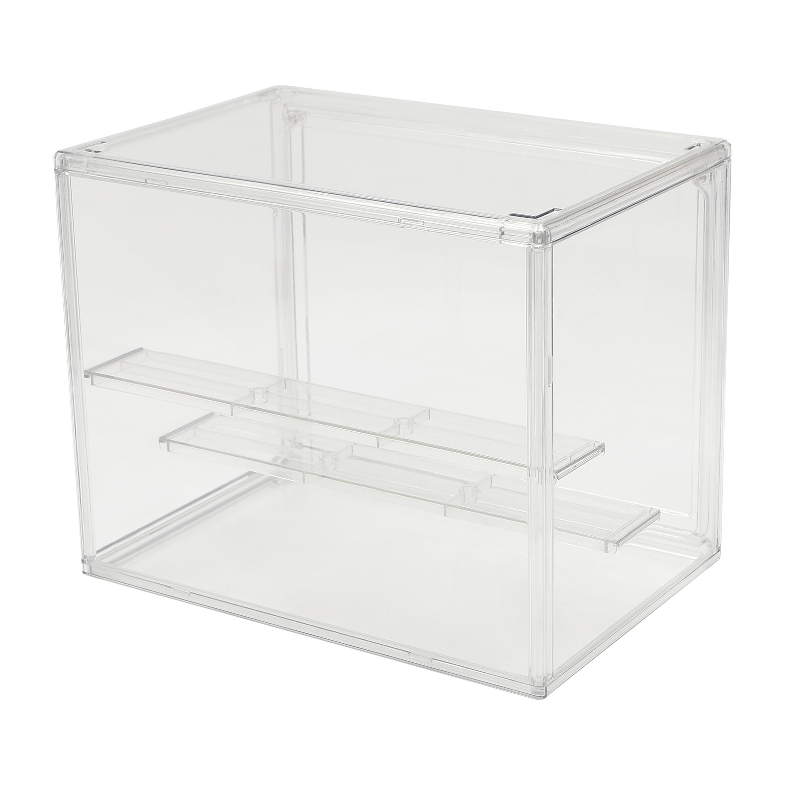 Clear 2-Tier PET Display Case Countertop Bread Cake Cupcake Storage