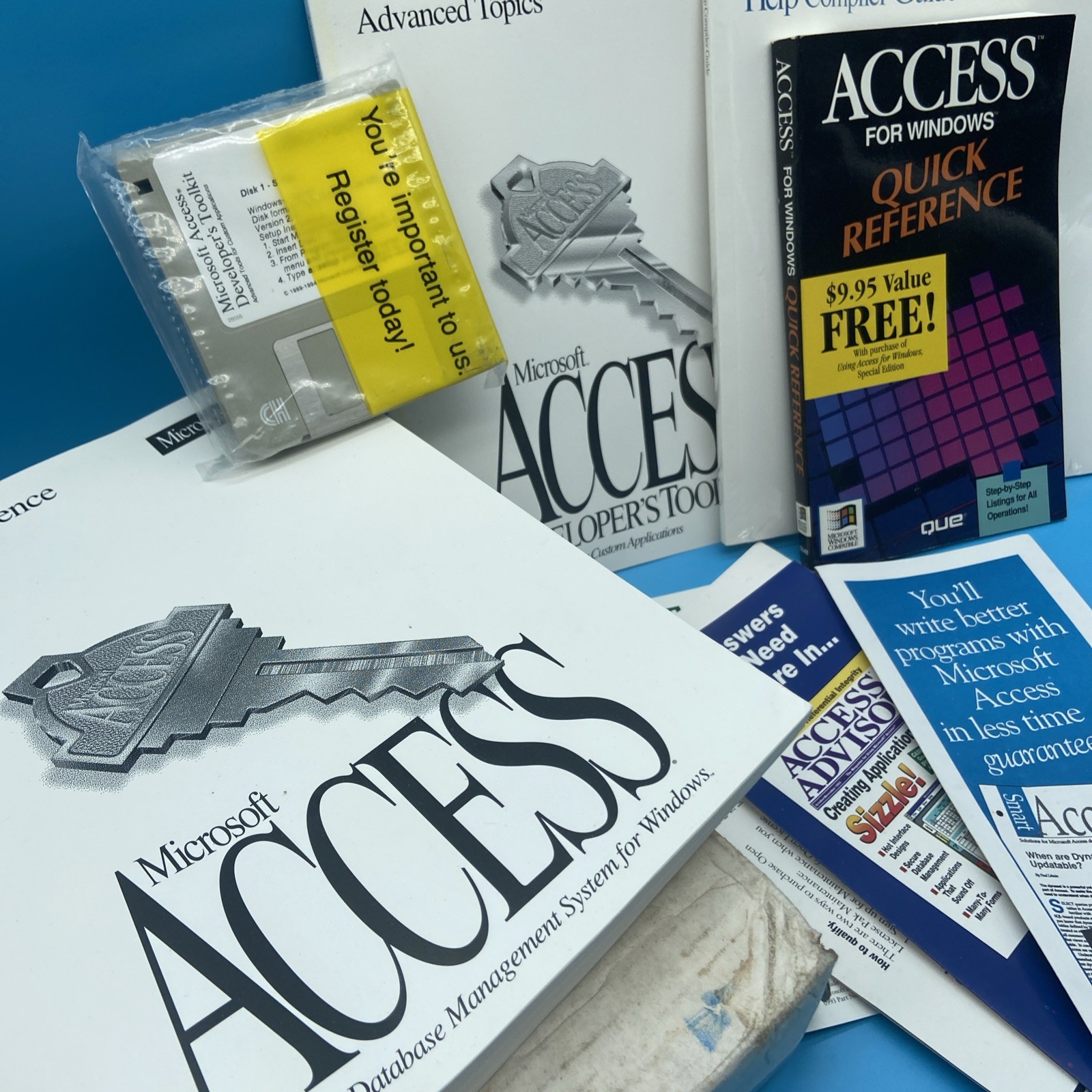 MS Access 2.0 Developer's Toolkit Win 3.1 - Manuals & SEALED Floppy Disks