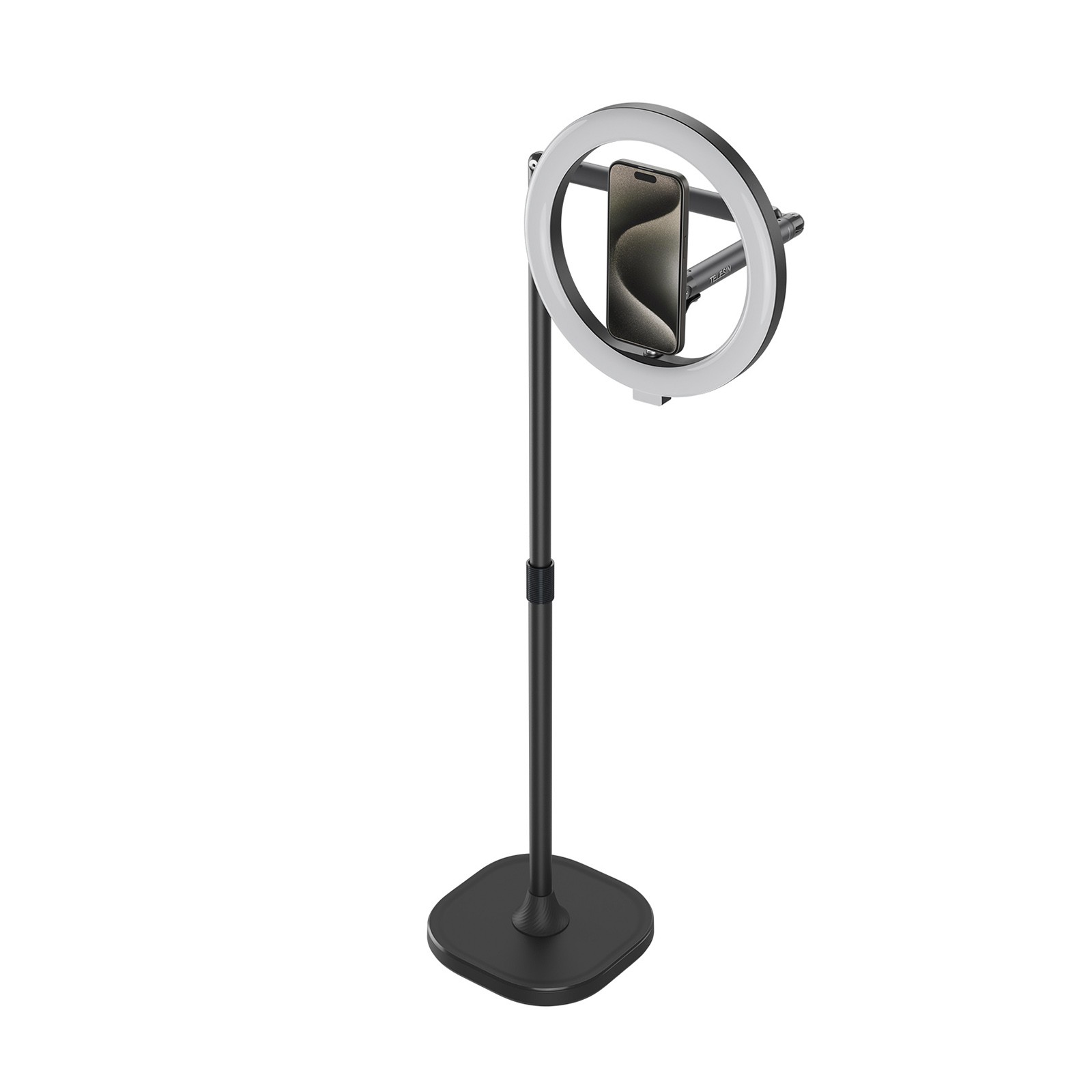 Mobile Video Live Broadcast Bracket Ring Fill Light Three Levels Remote Controll