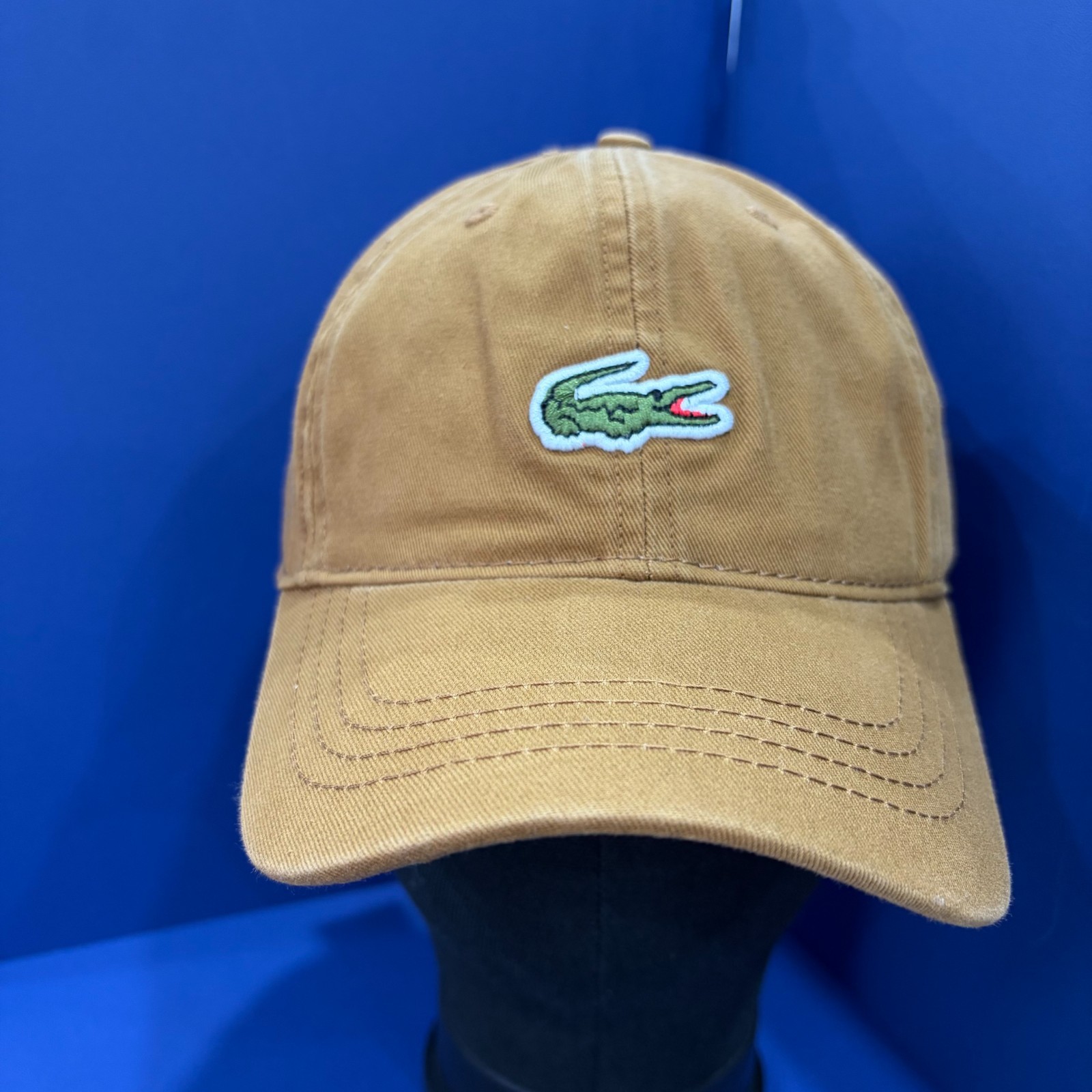 Lacoste men's crocodile embroidered brown baseball cap casual hat