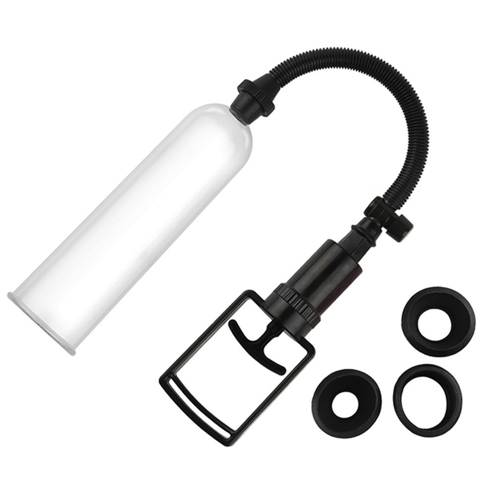 3 Rings 1 Soft Sleeve Vacuum Penis Pump Extend Enhancement Enlargement For Male