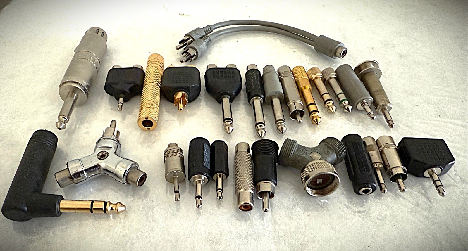 AWESOME Audio Plug Adapter Collection! 26 items-RCA, Phono, Switchcraft (V2)