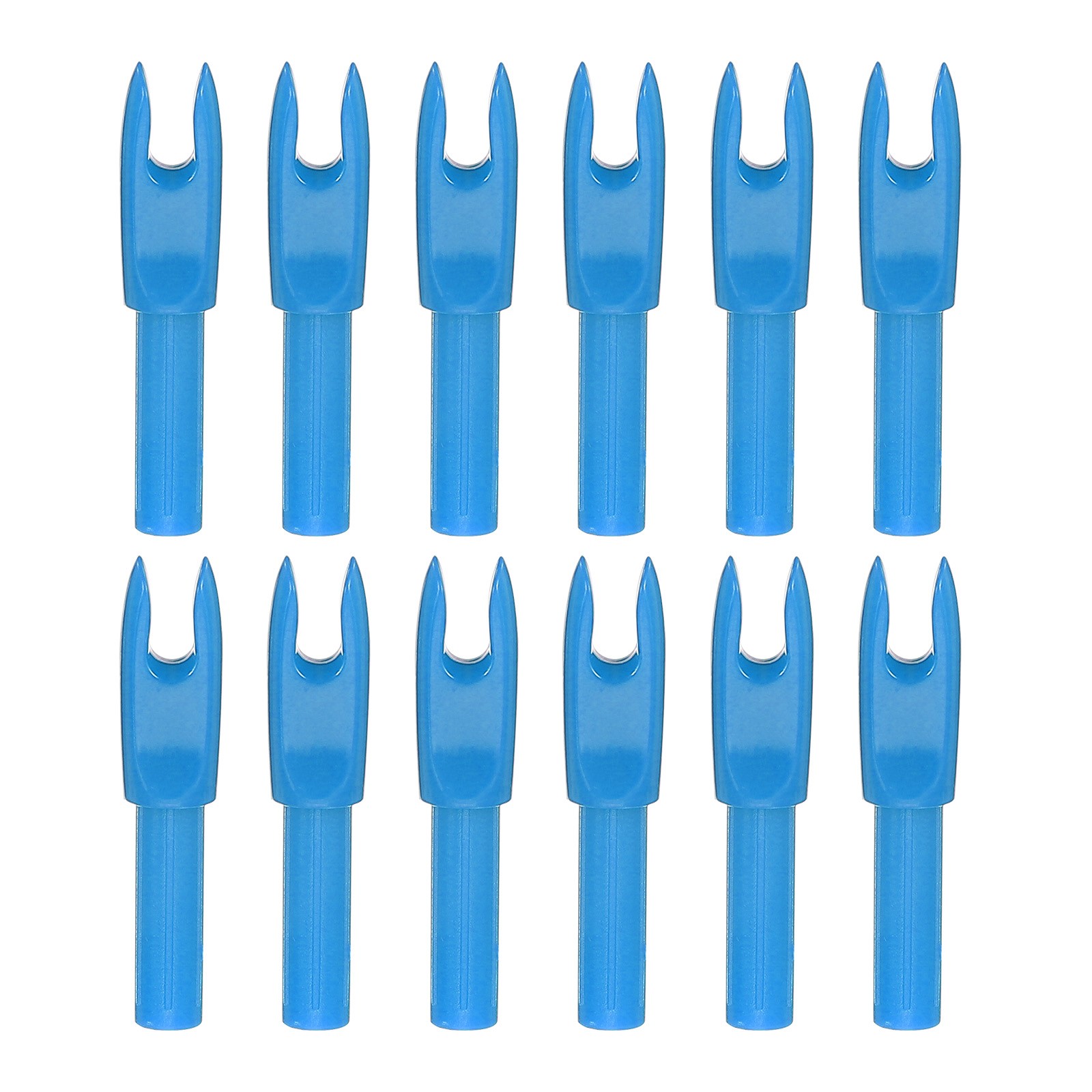 12Pack Archery Arrows Nocks 4.2mm Plastic Insert Arrow Nock Blue