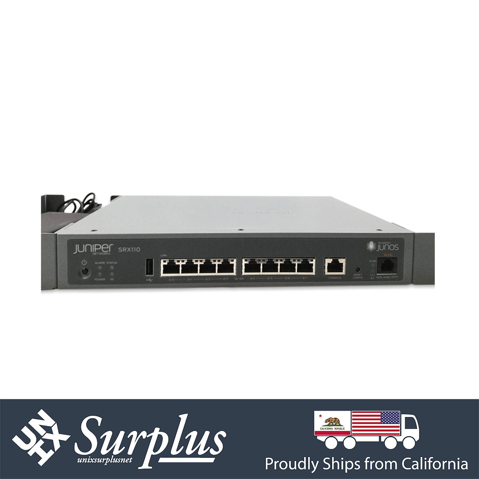 Juniper Networks SRX110 8 Ports Services Gateway Security Appliance No Ears