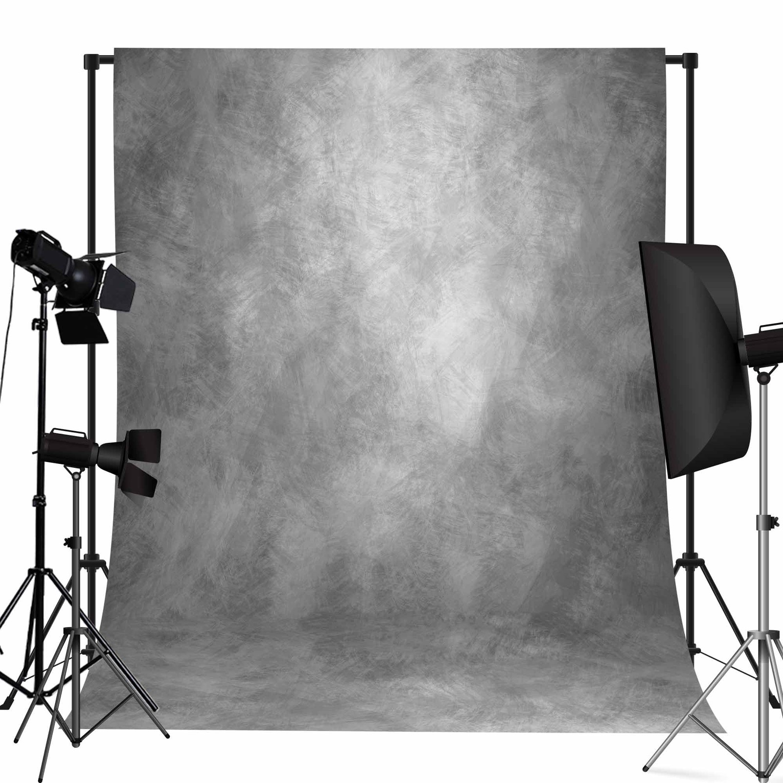 Naykaly 8X10Ft Light Grey Backdrop Abstract Photography Backdrop For