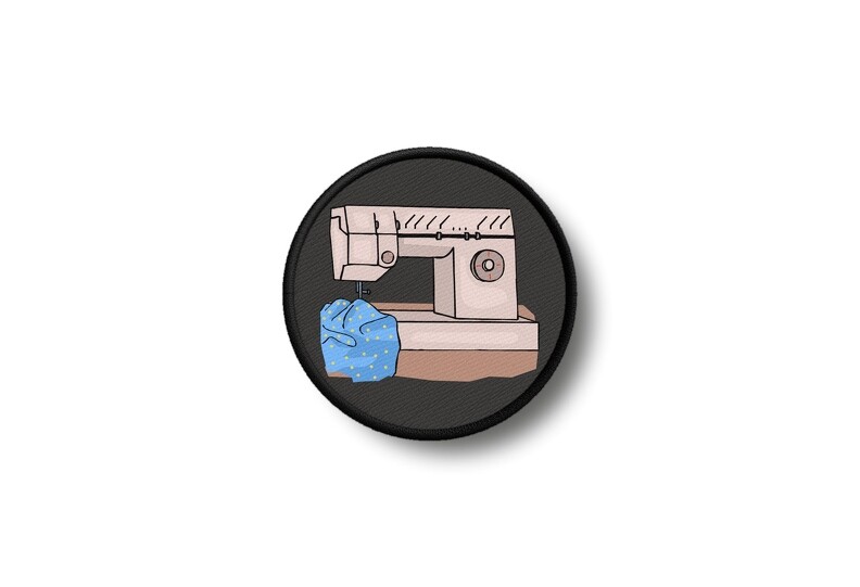Patch Badge Embroidered Iron-On Sewing Machine