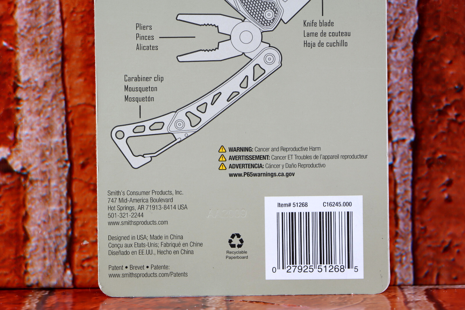 Smith's 51268 Edge Sport 2.75" Multi-Tool Knife
