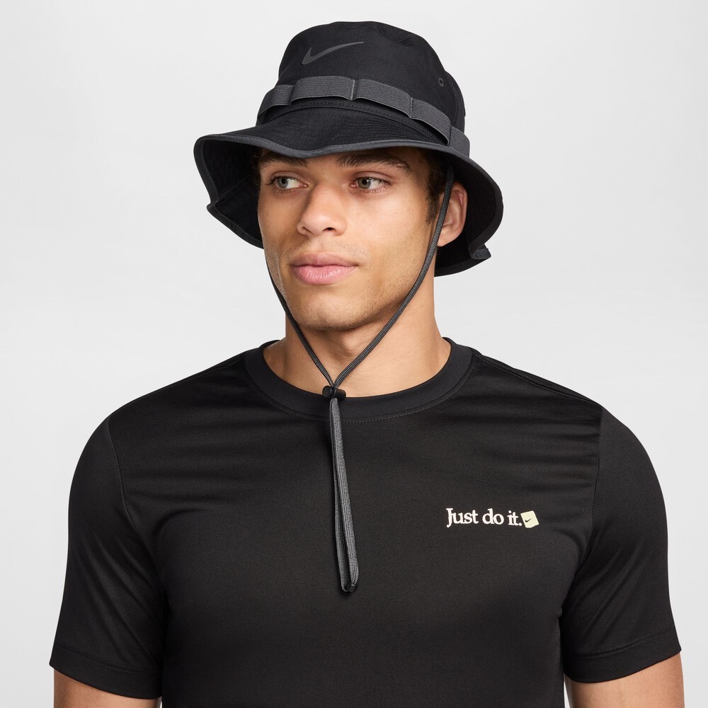 New NIKE Apex Swoosh Bucket Hat - Men's LARGE HJ3683-010 Unisex Adults BLACK