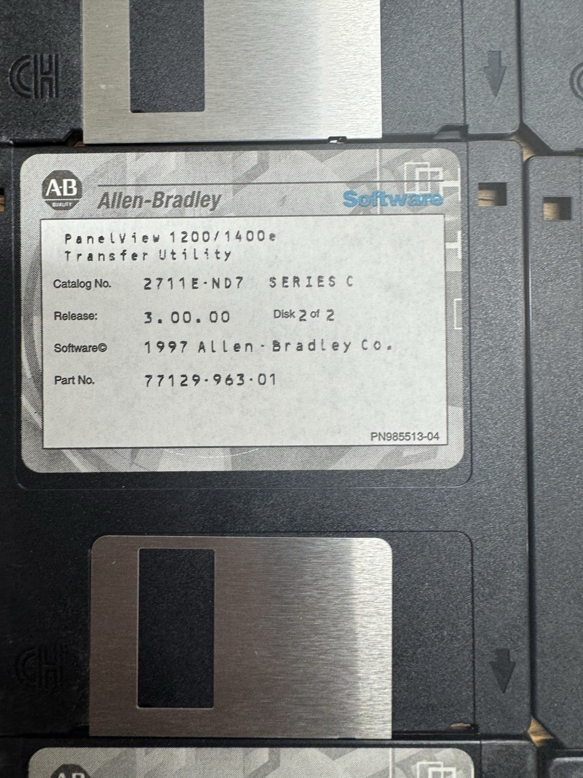 Allen Bradley Software Floppy Disk Lot