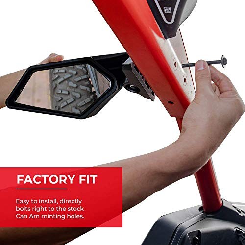 X3 Mirrors, Side View Mirrors Compatible with 2017-2025 Can Am Maverick X3 &