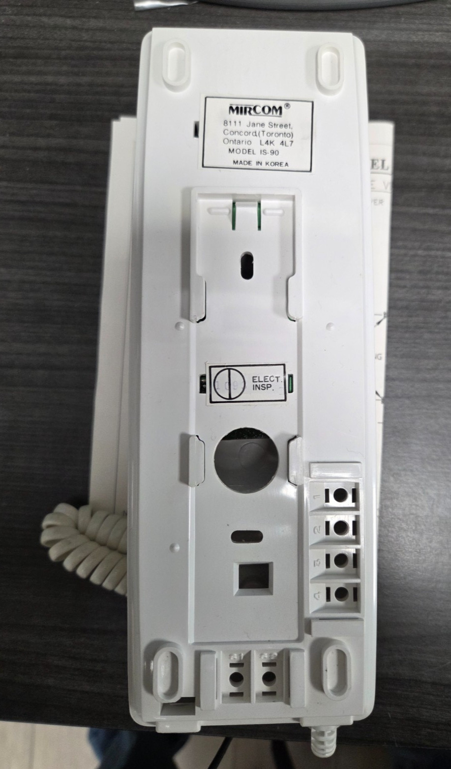 MIRCOM IS-90 Intercom Handset NEW