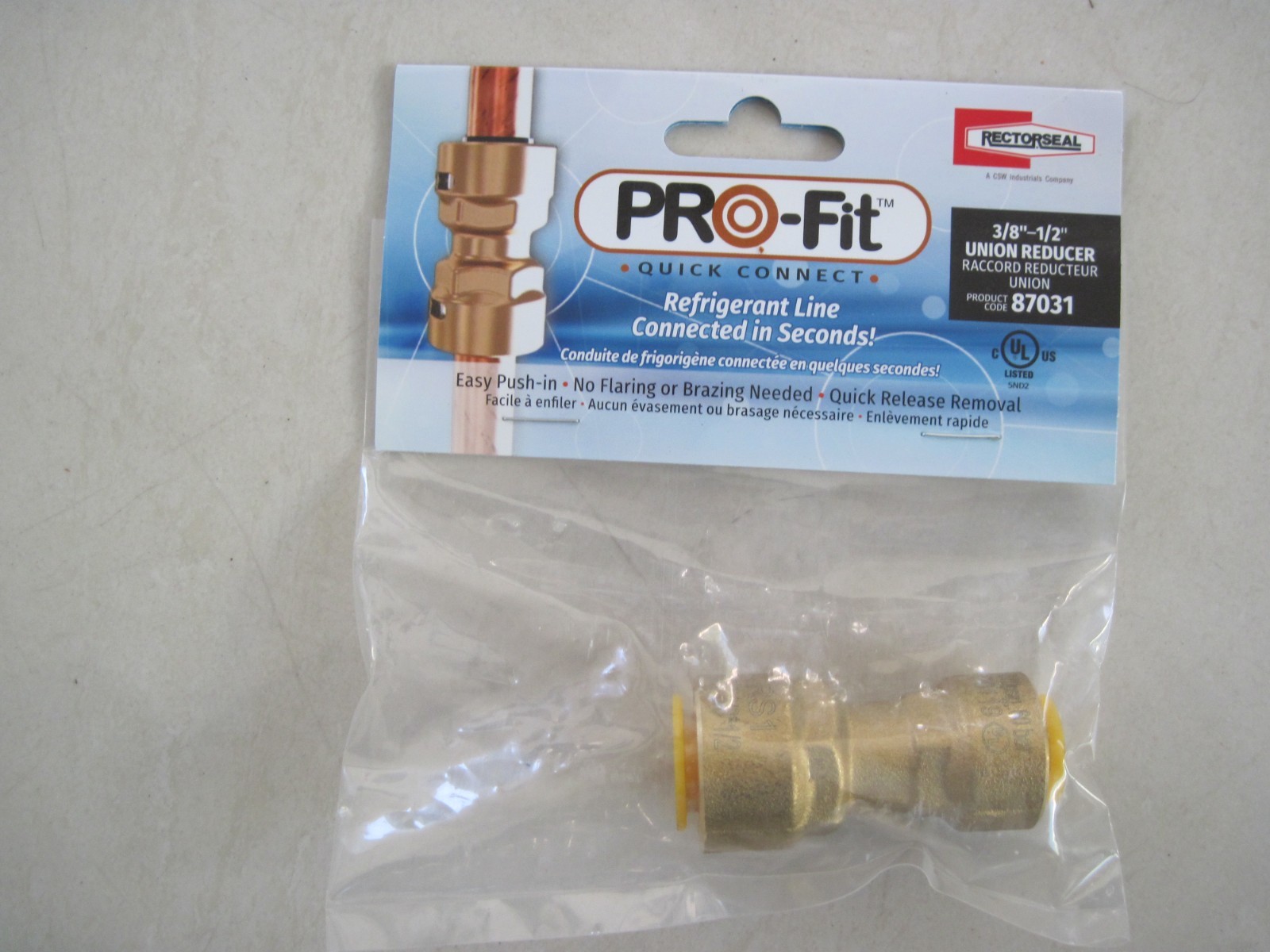 RectorSeal 87031 - PRO-Fit™ 3/8" to 1/2" Reducer Quick Connect