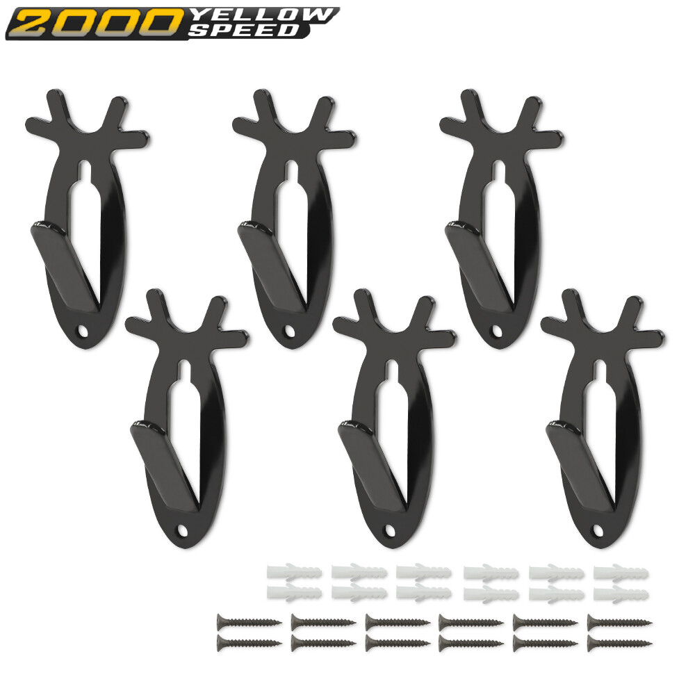 European Mount Skull Wall Hanger Hook Deer Antelope Antler Mount Bracket 6 Pack