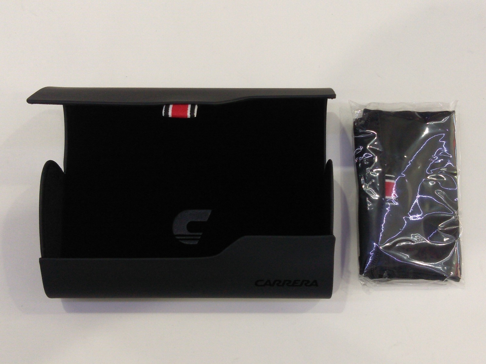 CARRERA Hard Black Carrying Case eyeglass Sunglasses Case with pouch