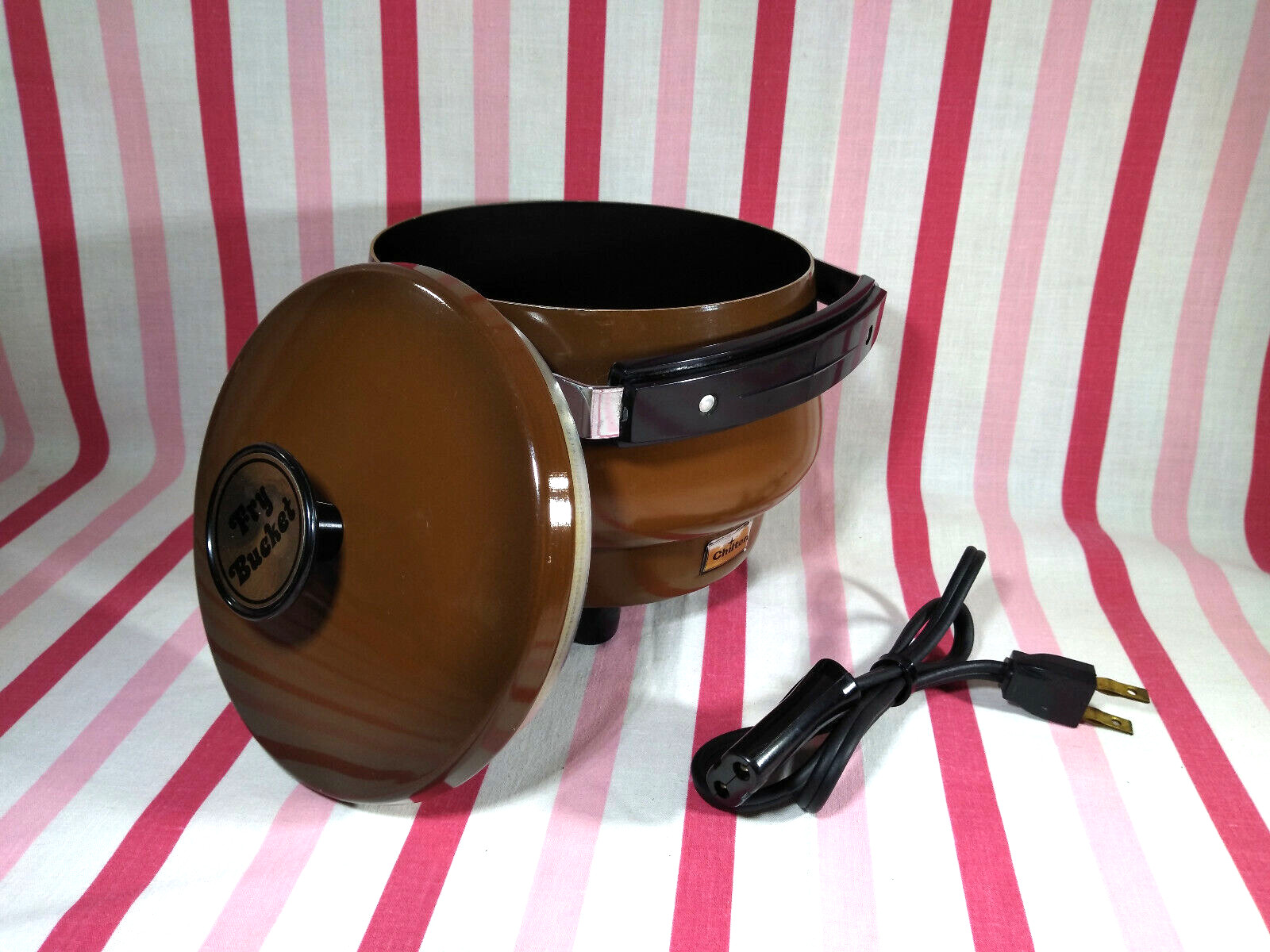 Groovy MoD 1970's Chilton Fry Bucket Gauge Aluminum Electric NonStick Deep Fryer