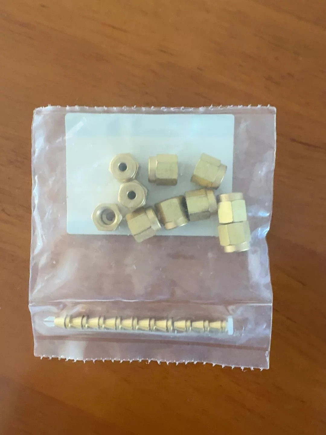 Agilent 5181-7479 1/8" Brass Nut Front & Back Ferrule Set-