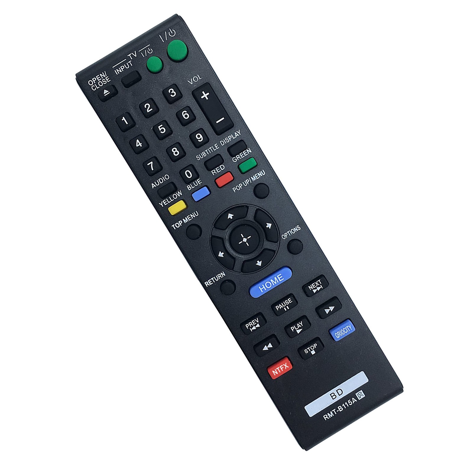 RMT-B115A Replace Remote Control fit For Sony Blu-Ray Disc DVD Player BDP-S480