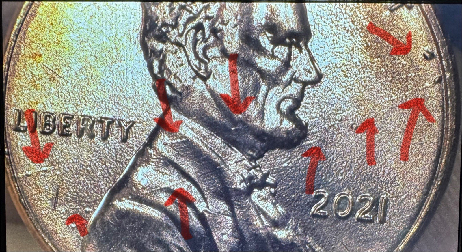 2021 Lincoln Shield w/ Die Chips & Cracks Rim to Rim on OBV, UNC Fast Shipping!