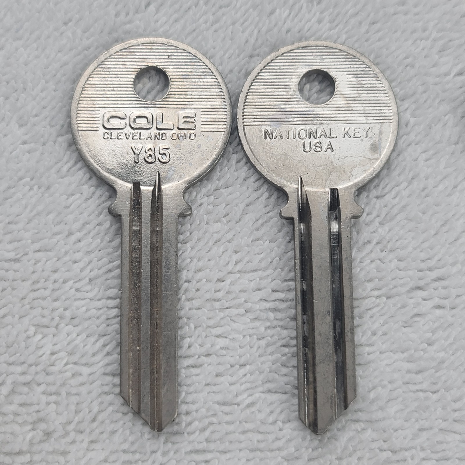 Cole Y85 Key Blanks National USA Lot of 2 New Old Stock