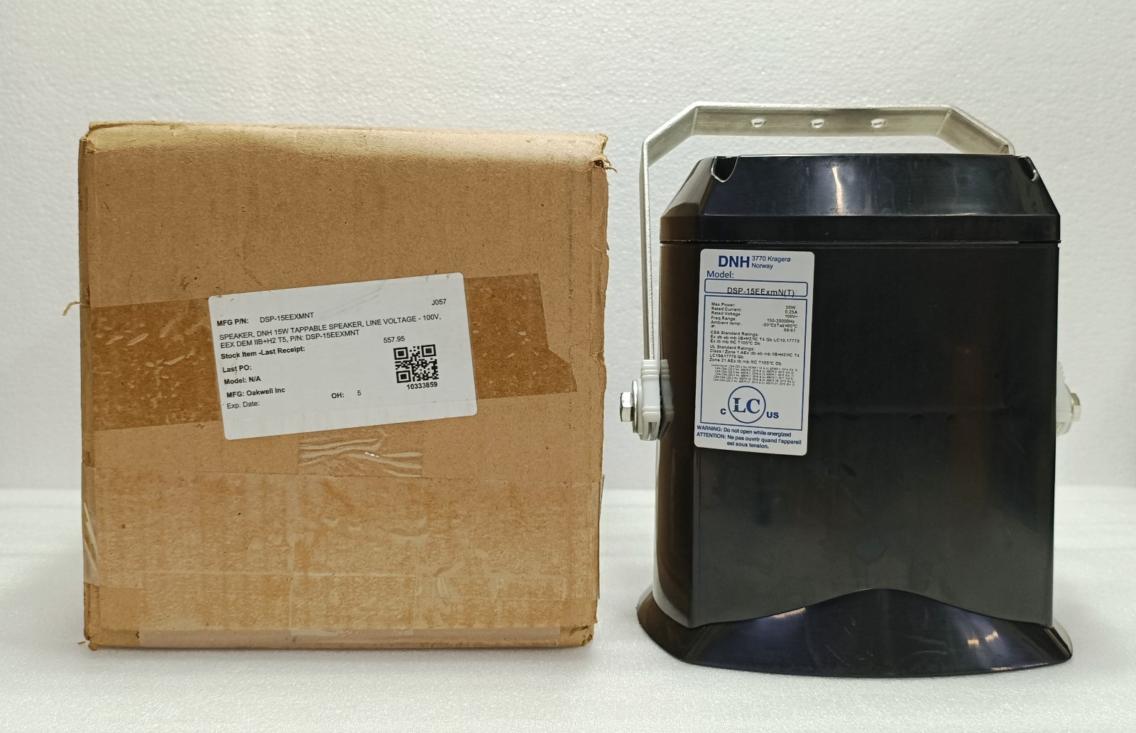 DNH DSP-15EEXMNT Explosion Proof 15W Horn Speaker 100V IP67 ATEX IECEx