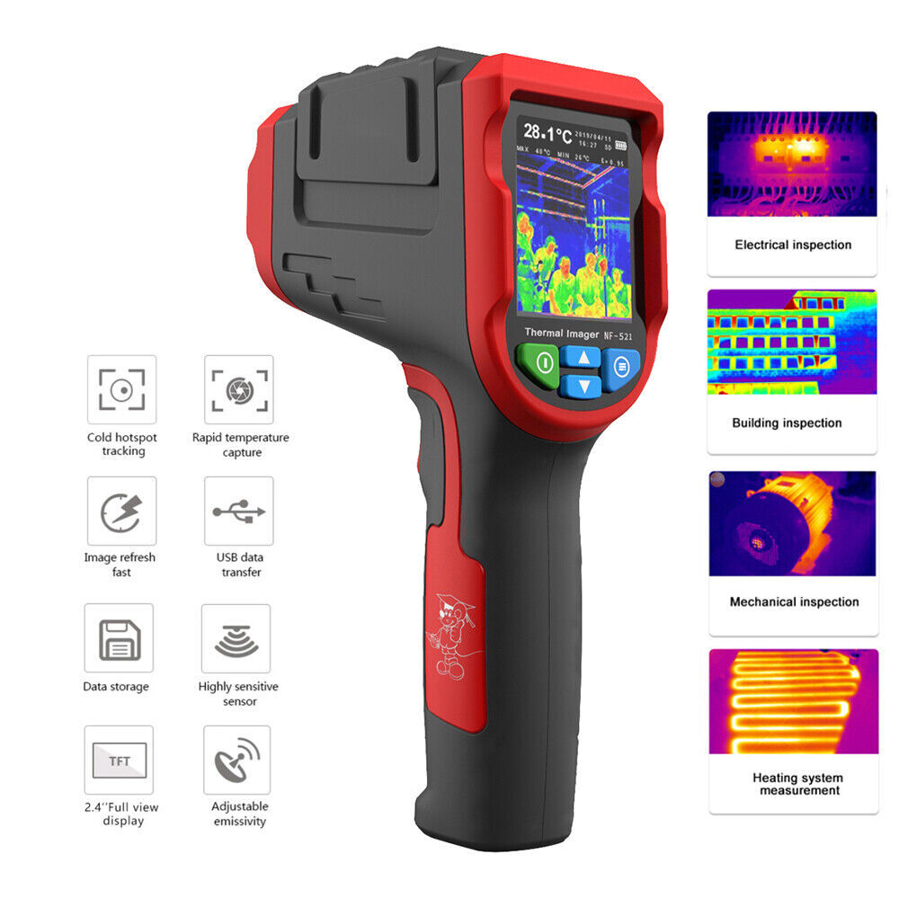 Hot Infrared Thermal Imager Camera Temperature Detector -10 to 400C PC Software