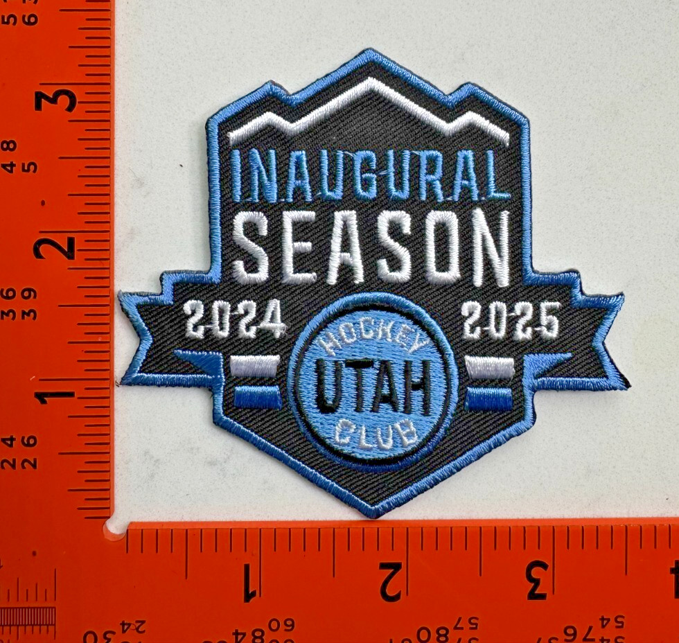 2024 2025 UTAH HOCKEY CLUB INAUGURAL SEASON JERSEY PATCH STANLEY CUP PUCK STYLE