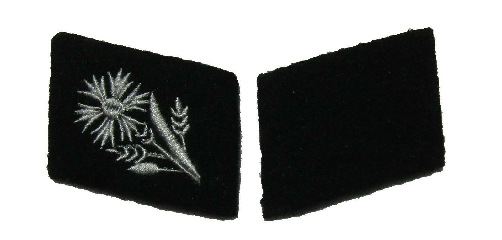 German WW2 Elite Unit 22nd Kavallerie Division EM Collar Tabs Type 2