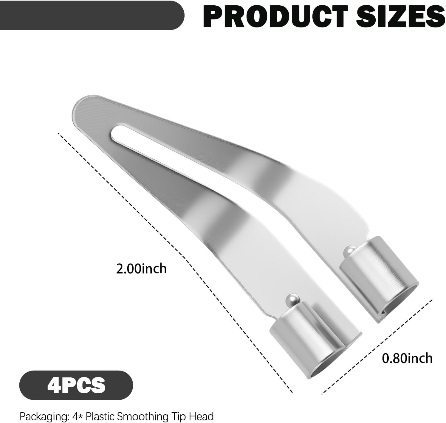 4PCS Plastic Welder Tips 45° Elbow Stainless Steel Bumper Repair Kit Tool