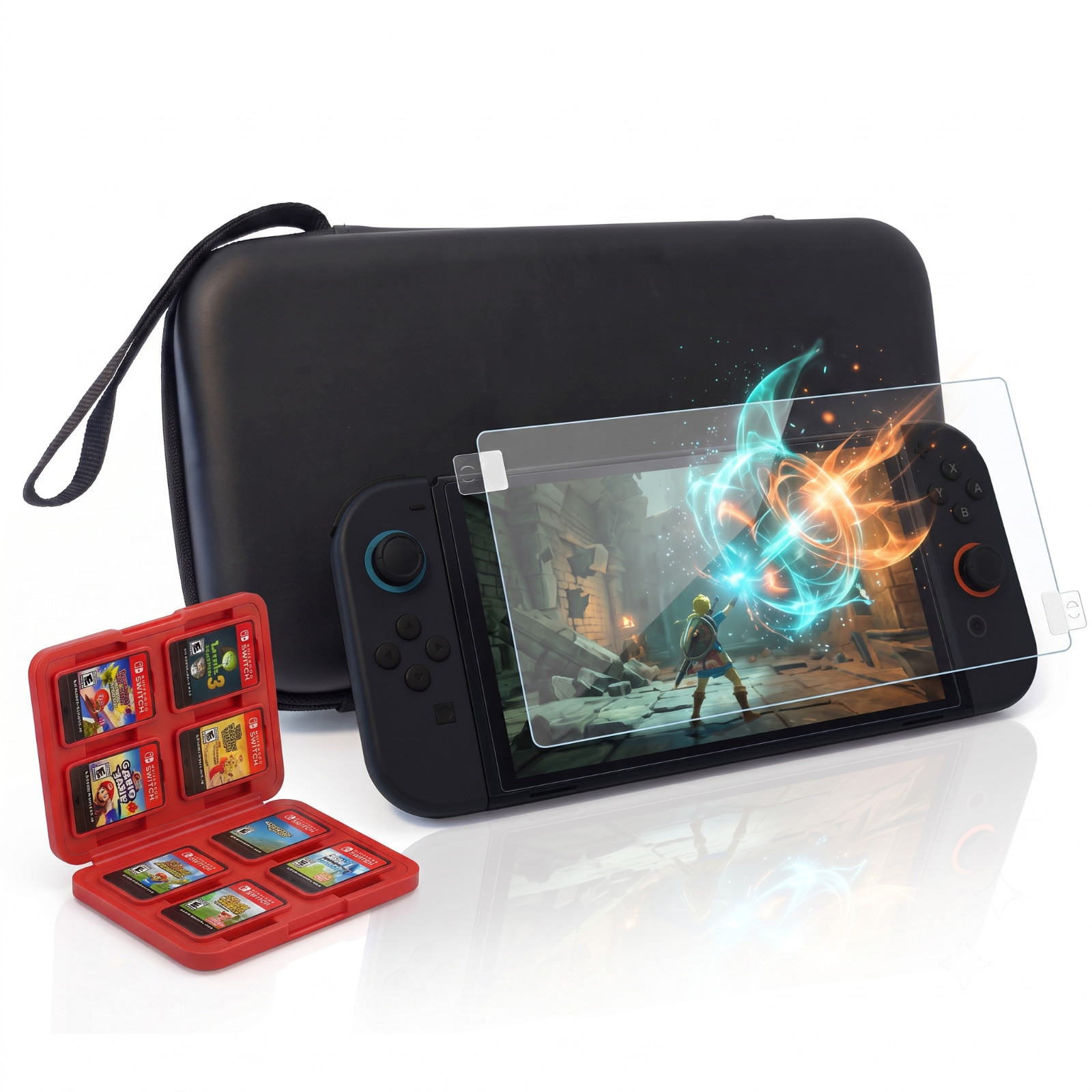 Nintendo Switch 2 Carry Case Screen Protector Travel Case Hard EVA Shell