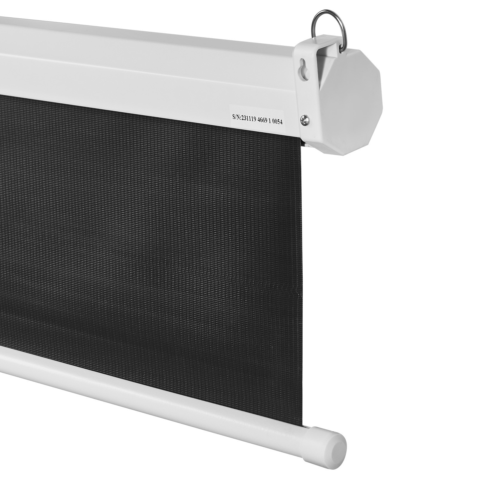 VEVOR Manual Pull Down Projector Screen 100 inch 16:9 4K 1080 HD Retractable