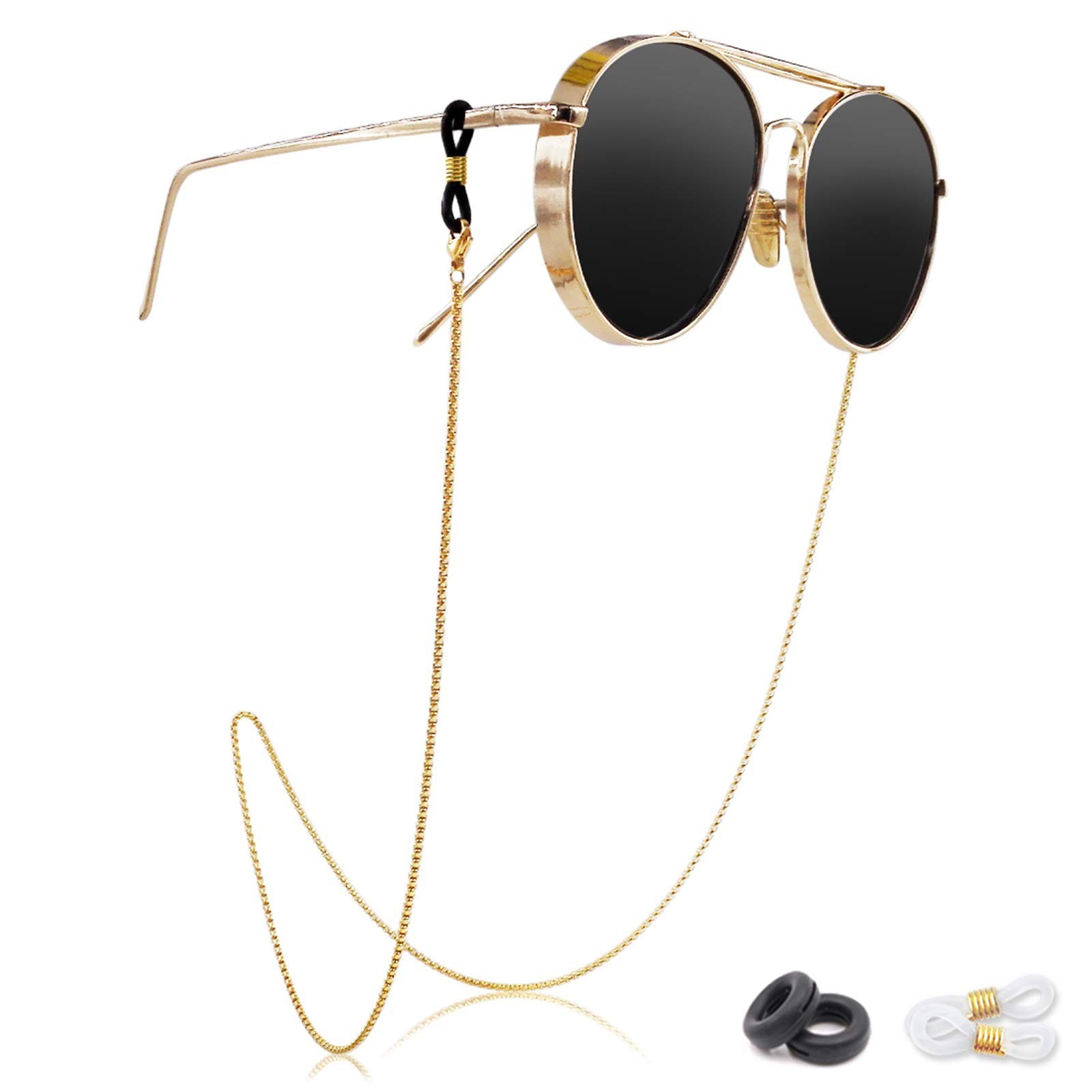 Kalevel Eyeglass Chain Stainless Steel Sunglass Strap Eyeglass Strap Holder