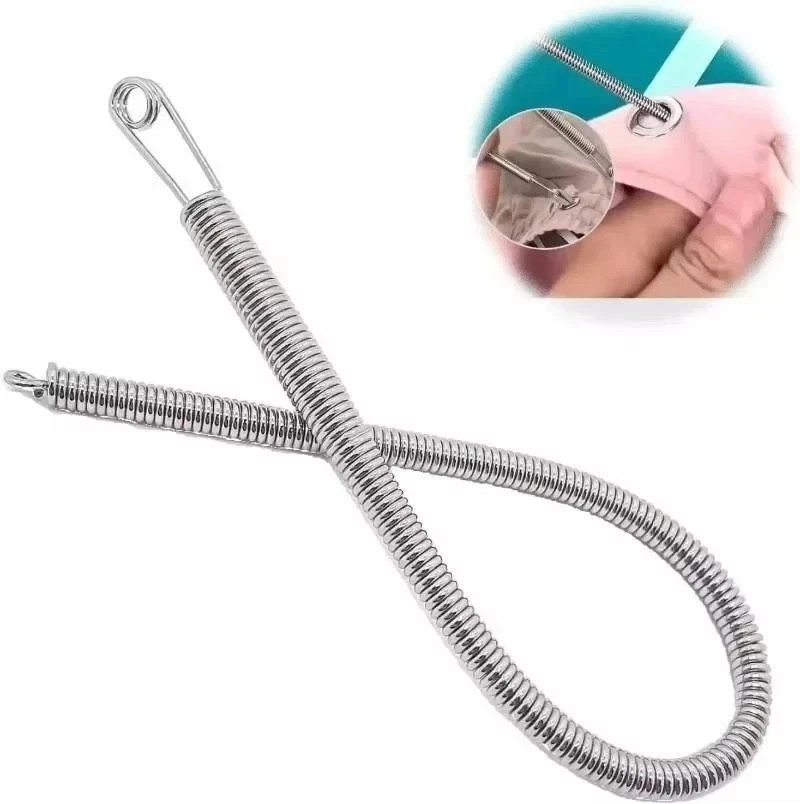 Flexible Spring Drawstring Threader Clip for Pants, Hoodies & Diy Sewing
