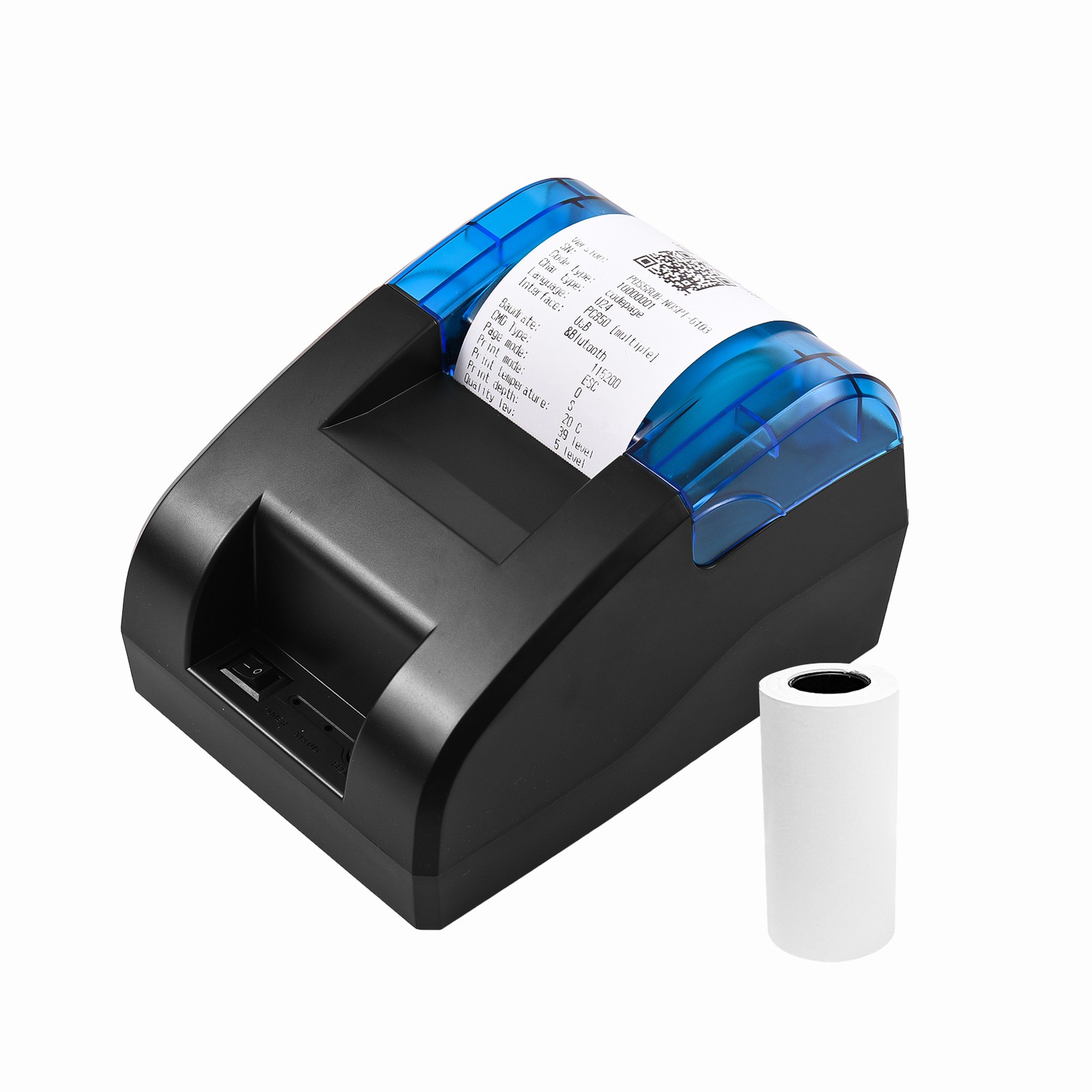 6-58mm Thermal Receipt Printer Desktop USB BT Wireless Connection Printer