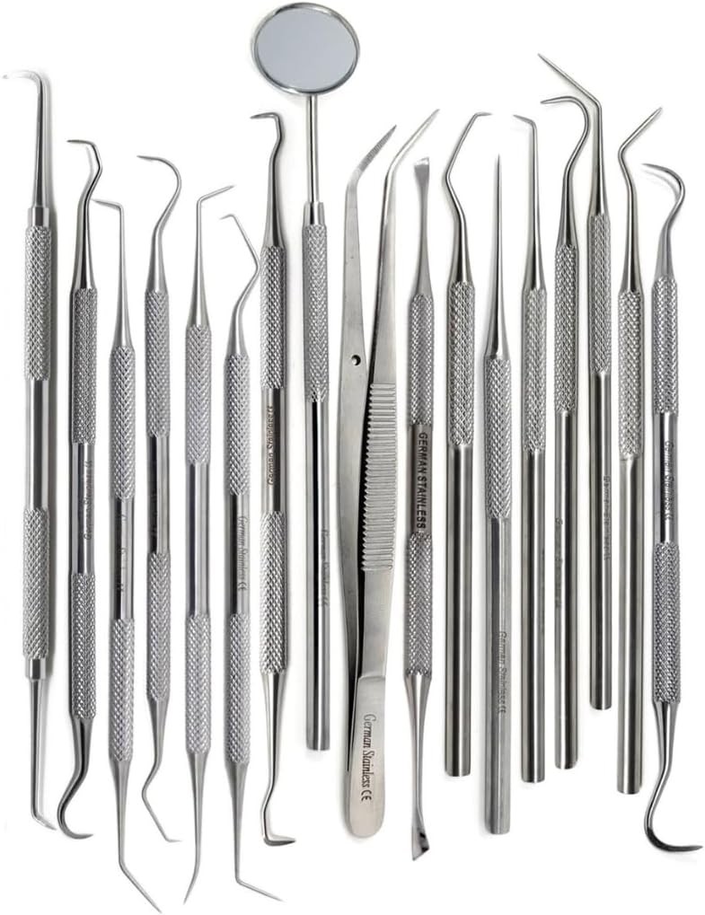 17-Pack Professional Dental Scraper Tool Oral Picks to Remove Plaque from Teeth