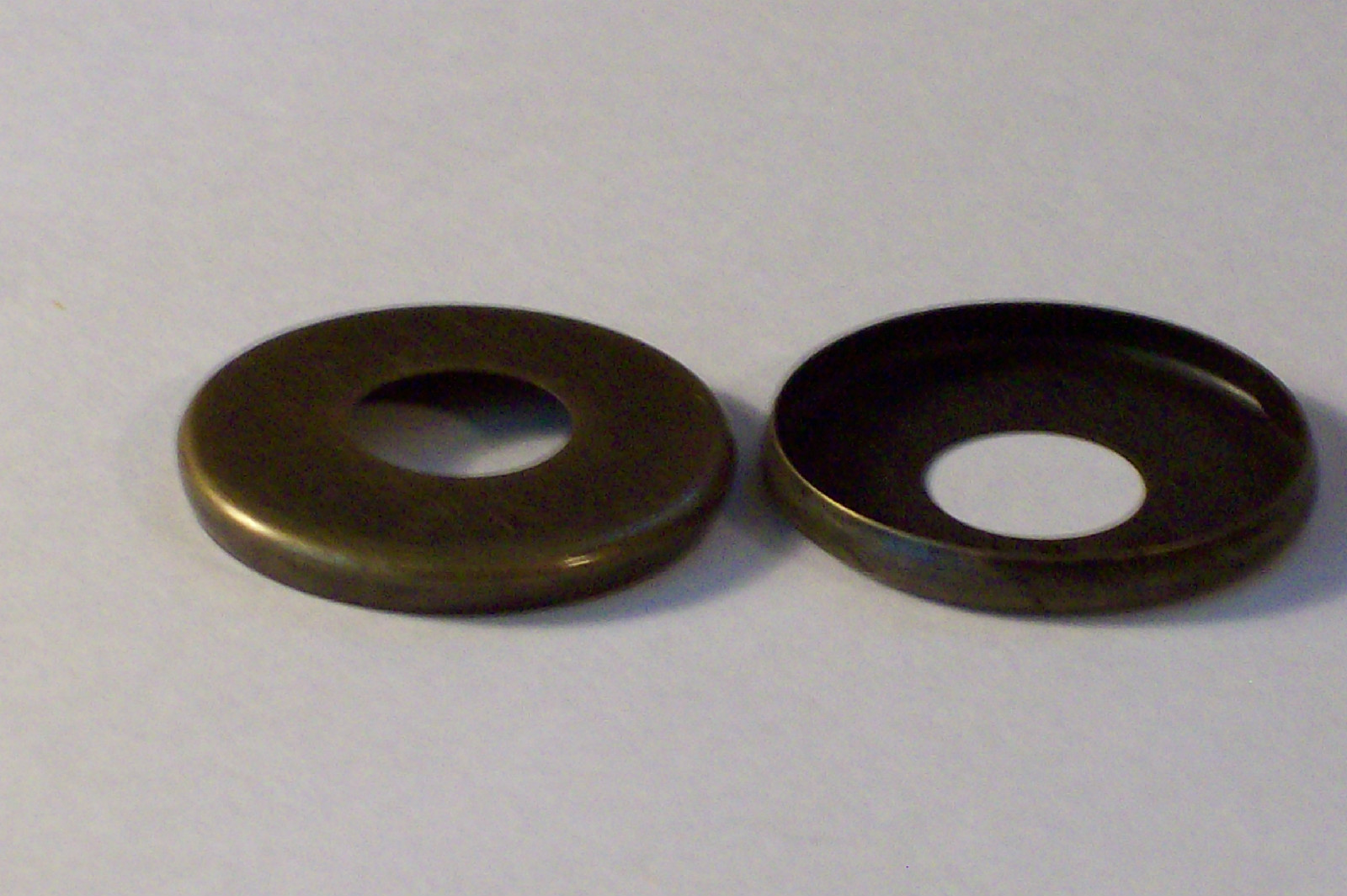 SET OF 2 ANTIQUE BRASS FINISH 3/4" CHECK RINGS LAMP PART NEW 54746J
