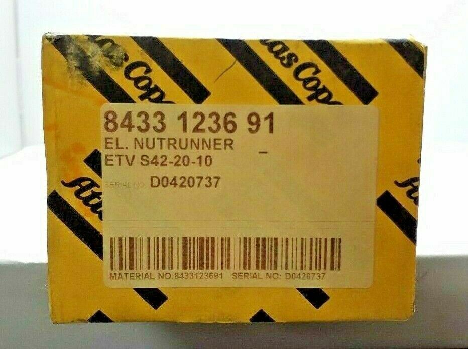 NEW ATLAS COPCO ETV S42-20-10 ELECTRIC NUTRUNNER RIGHT ANGLE TENSOR TOOL