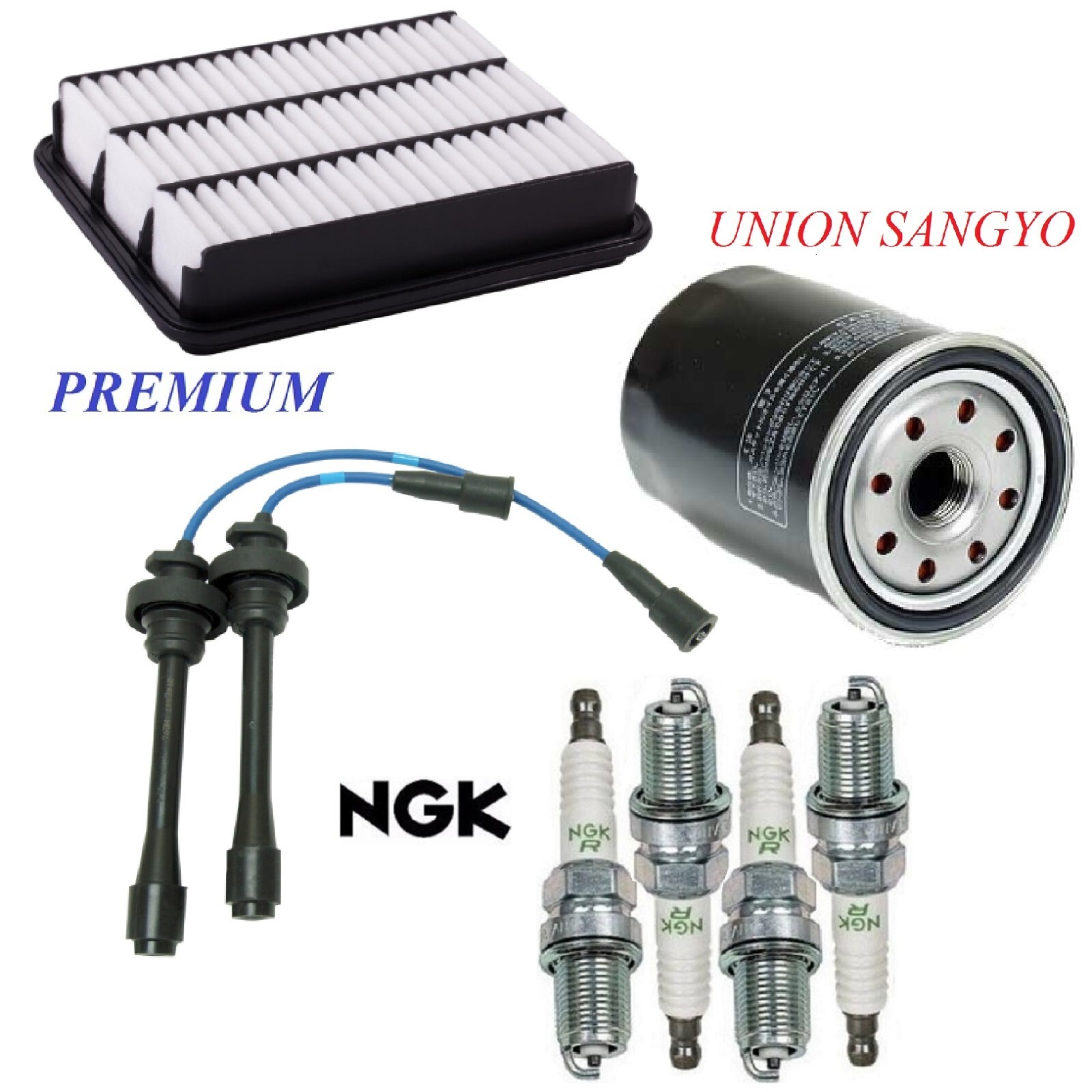 Tune Up Kit Filters Spark Plugs For CHRYSLER SEBRING L4 2.4L; SOHC 2001-2005