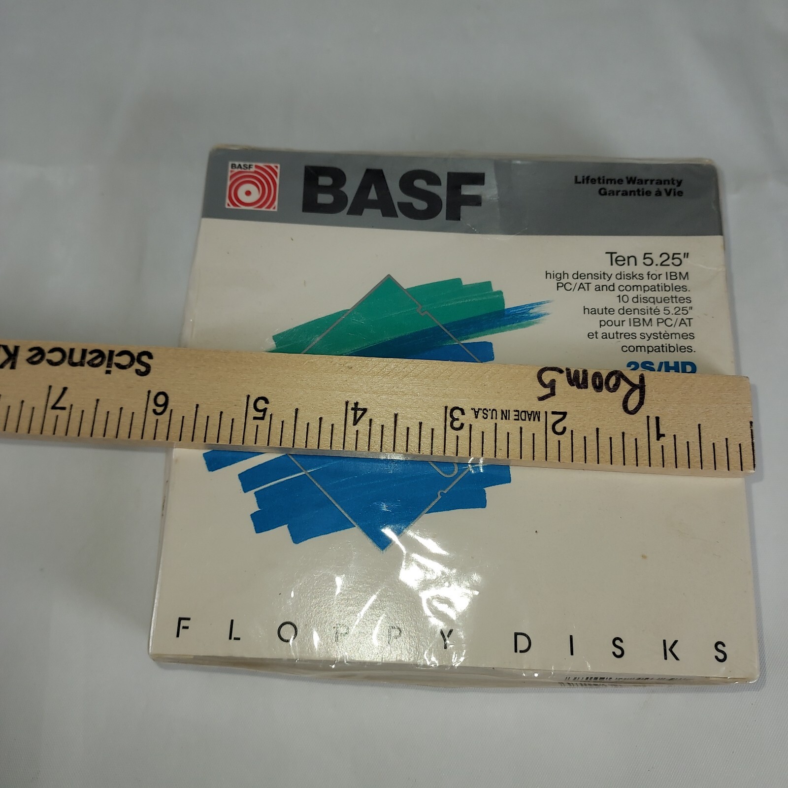 10 5¼ " 5.25 double Faced 2s/HD Floppy Diskettes Sealed BASF
