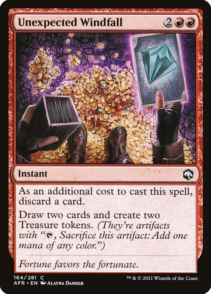 MTG Unexpected Windfall Adventures in the Forgotten Realms NM