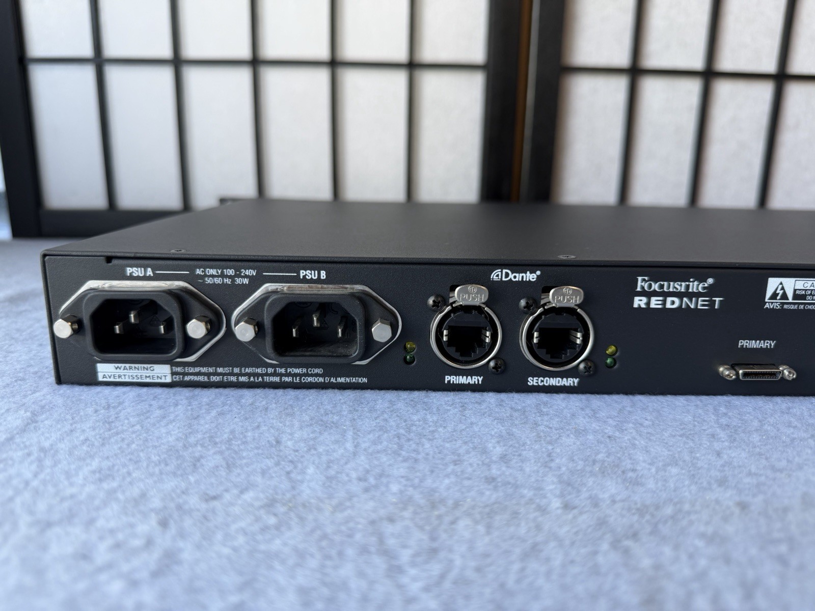 Focusrite RedNet HD32R Dante to Pro Tools HD Bridge Dual PSU Pro Studio Interfac