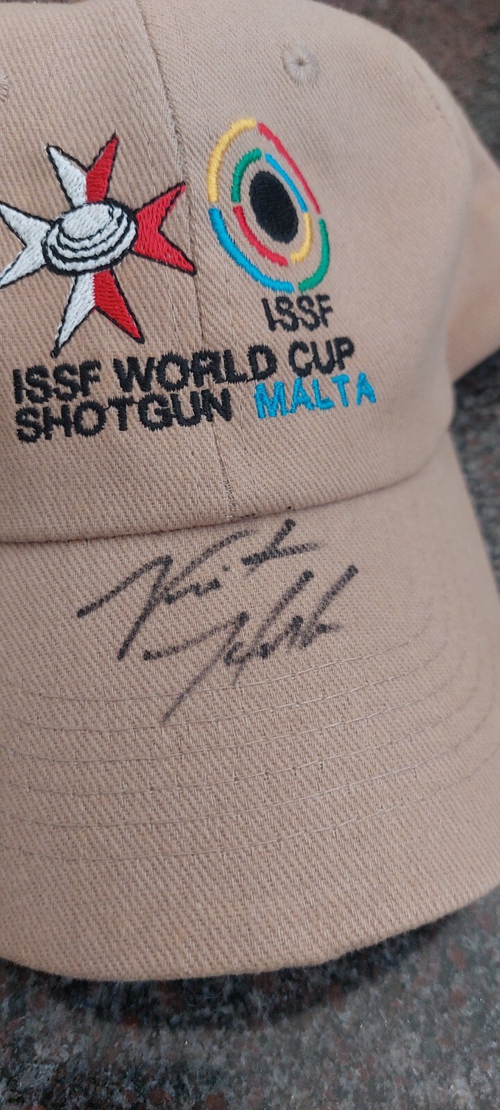 Vincent Hancock Signed Baseball Cap