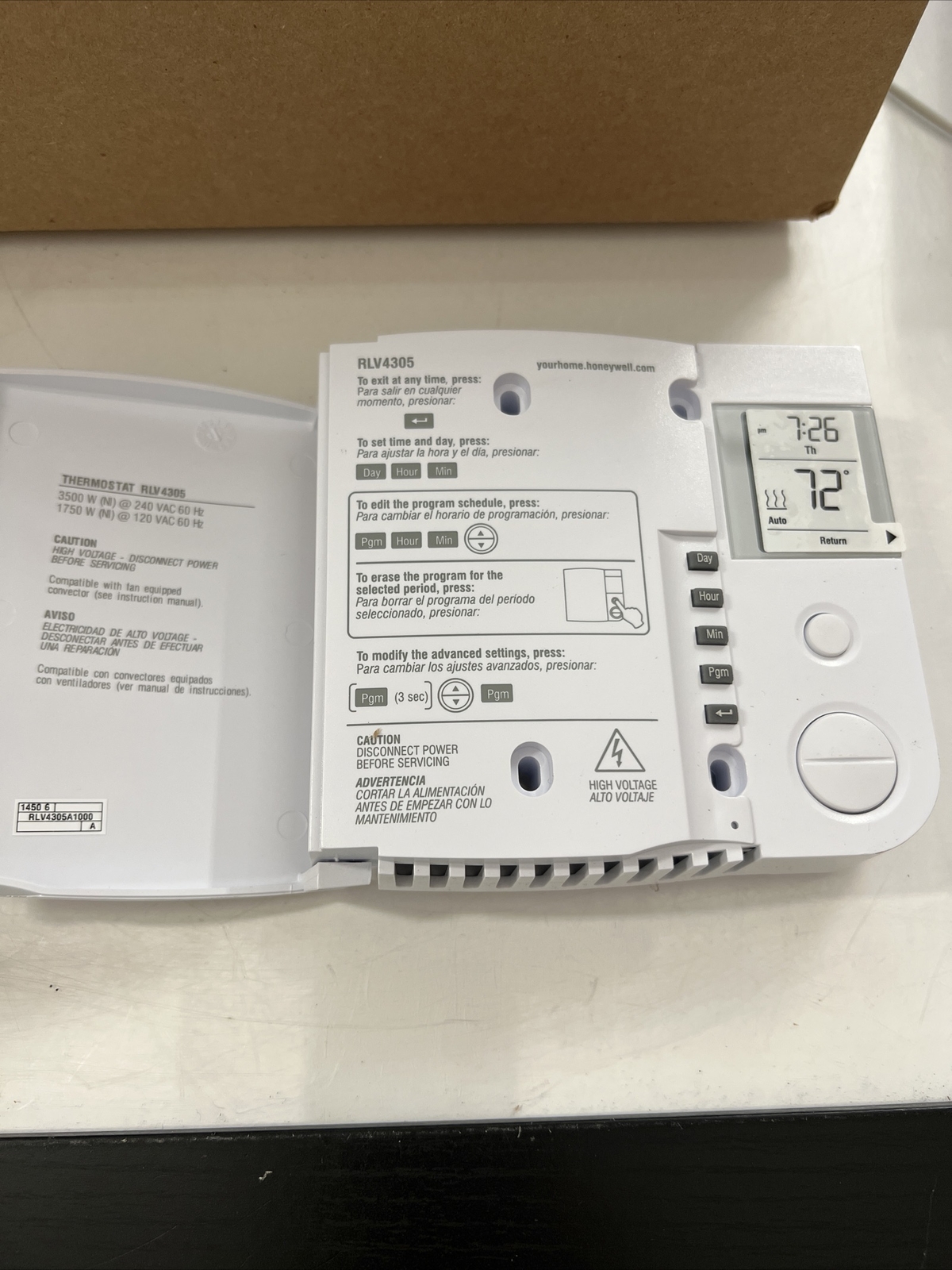 Honeywell RLV4305 NNB