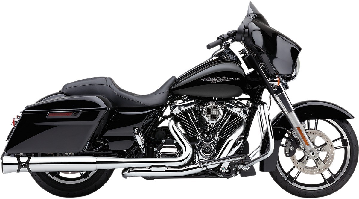 Cobra PowerPort Dual Head Pipes - Chrome Motorcycle Street Bike 6255 1802-0360