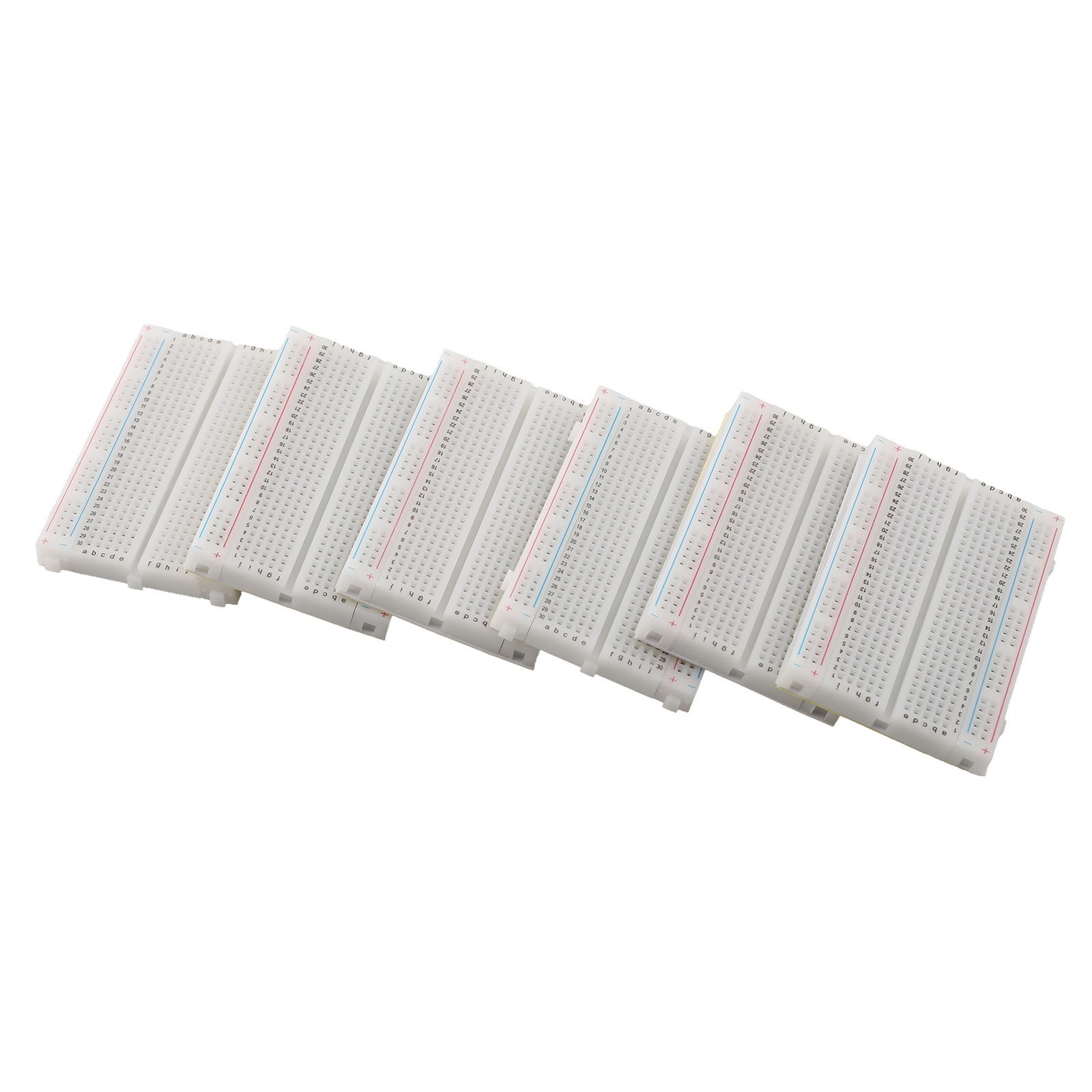 Efficiently Build For Circuits with This Pack of 6 Solderless Breadboards