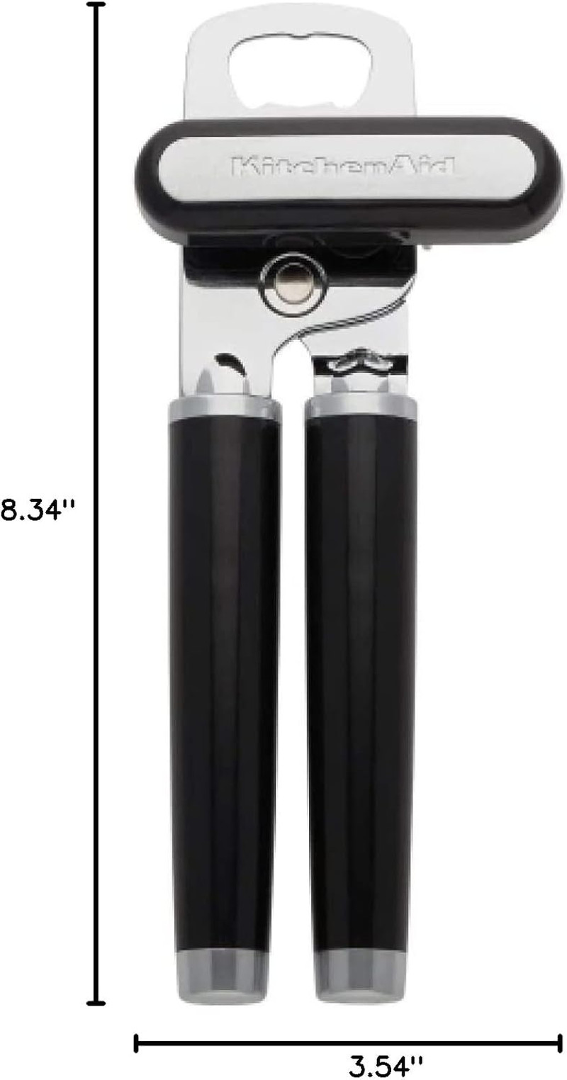 Classic Multifunction Can Opener and Bottle Opener Easy to Use, Razor Sharp Stai