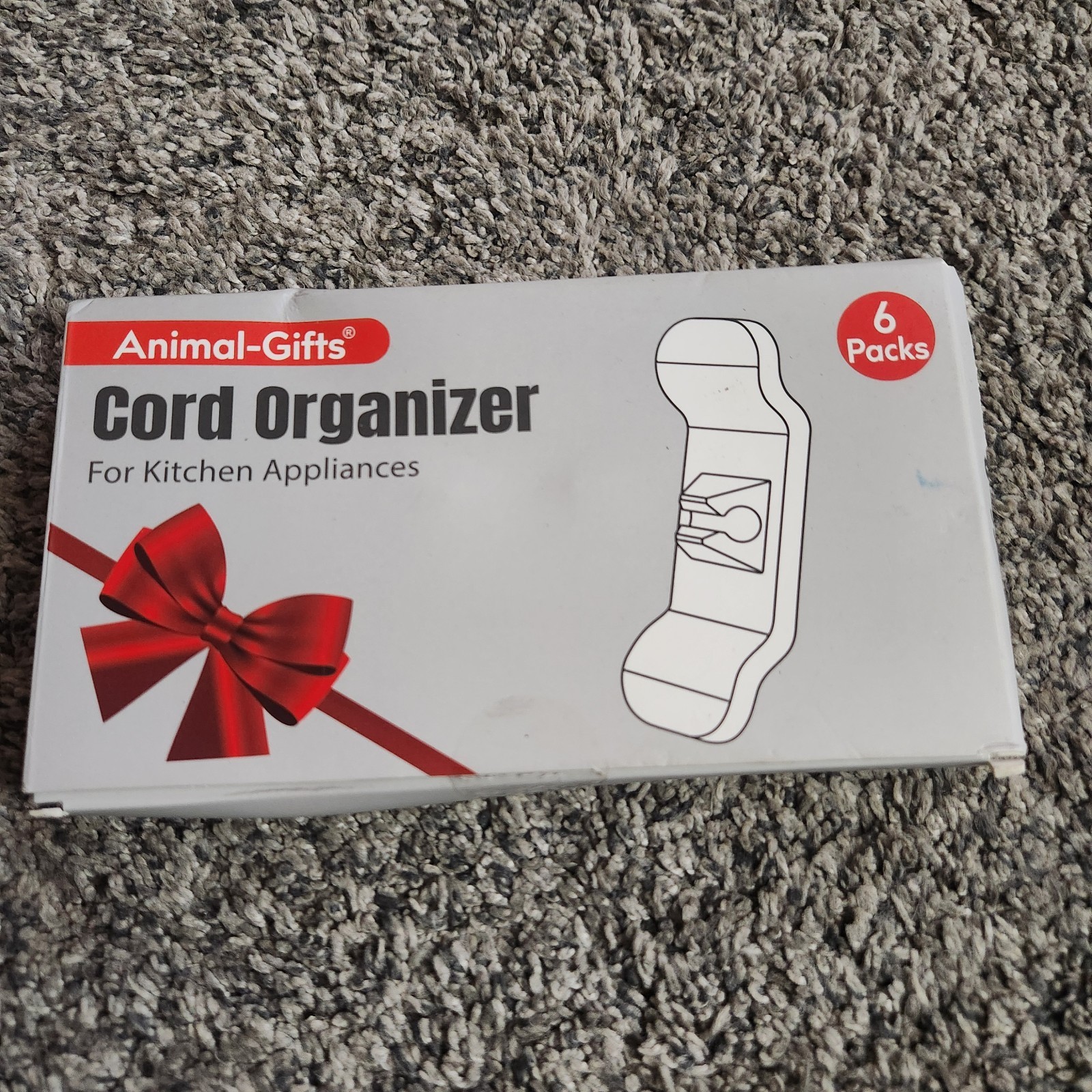 Cord Organizer for Appliances – 6 Pack Stick-On Kitchen Cord Winder Animal Gifts